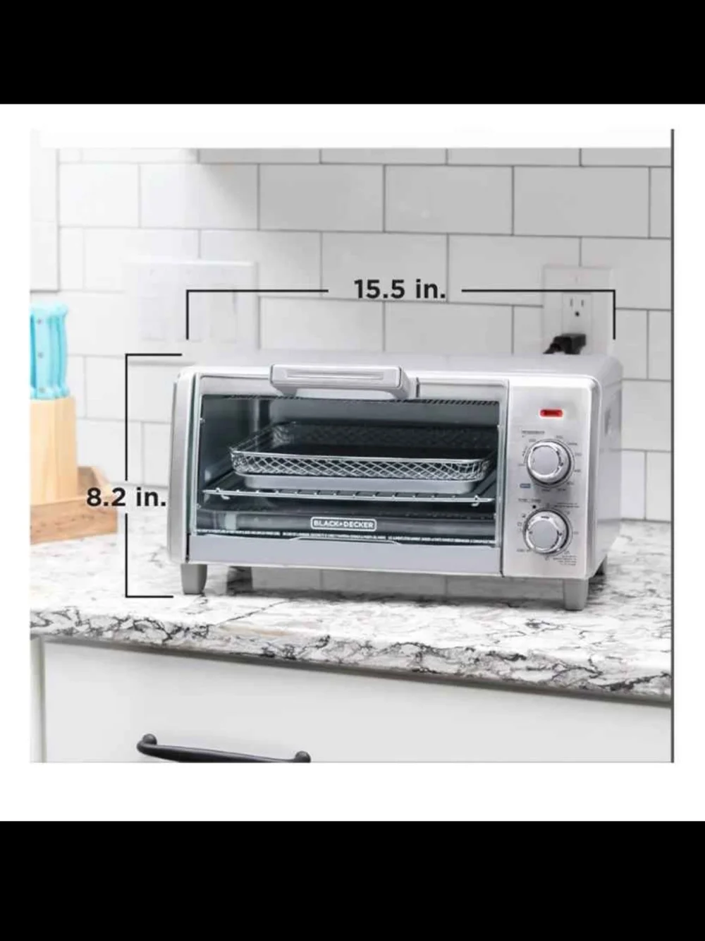 BLACK+DECKER Stainless Steel Air Fry Toaster Oven - Silver